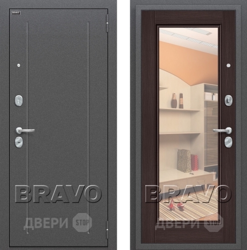 Входная металлическая Дверь Bravo Оптим Флэш Венге в Люберцах