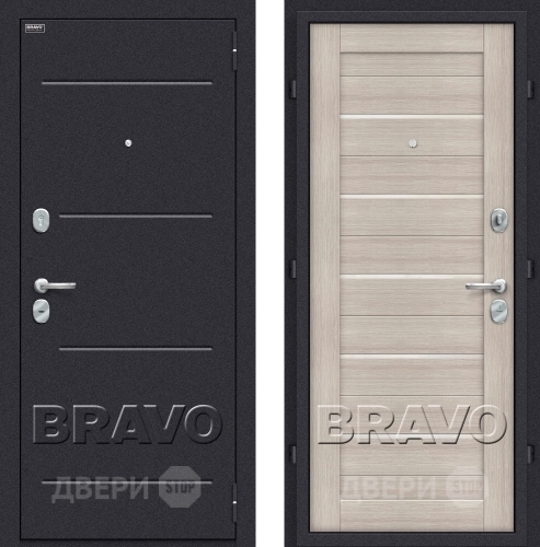 Входная металлическая Дверь Bravo Оптим Техно Капучино в Люберцах