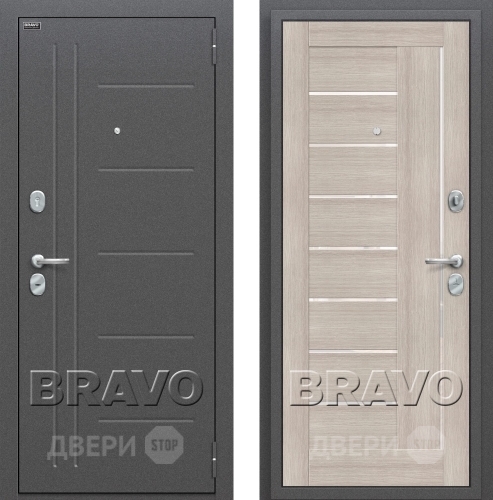 Входная металлическая Дверь Bravo Оптим Проф Капучино в Люберцах
