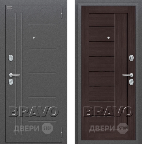 Дверь Bravo Оптим Проф Венге в Люберцах