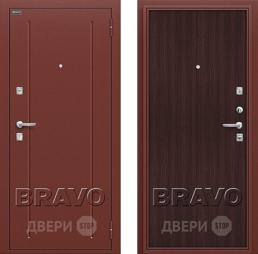 Входная металлическая Дверь Bravo Оптим Норма Wenge Veralinga в Люберцах
