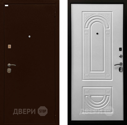 Входная металлическая Дверь Ратибор Оптима 3К Матовый белый в Люберцах