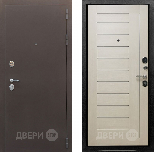 Входная металлическая Дверь Снедо Бордо 3К Эш вайт в Люберцах
