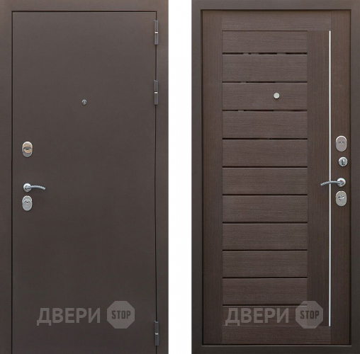 Входная металлическая Дверь Снедо Бордо 3К Темный орех  в Люберцах