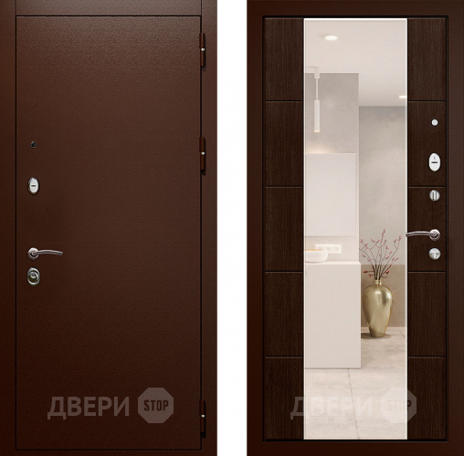 Входная металлическая Входная дверь с зеркалом Райтвер Президент Венге в Люберцах
