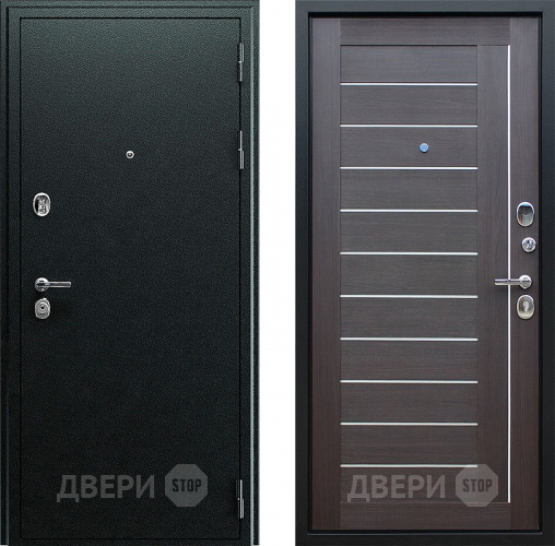 Входная металлическая Дверь АСД Соло Орех рифленый в Люберцах
