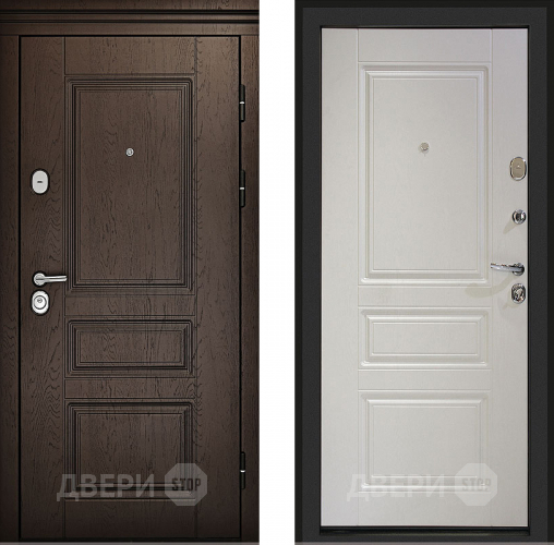 Входная металлическая Дверь (Дверной Континент) Аликанте Белый ясень в Люберцах