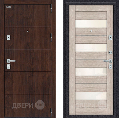 Входная металлическая Дверь Bravo Porta M-3 4/П23 Cappuccino Veralinga в Люберцах