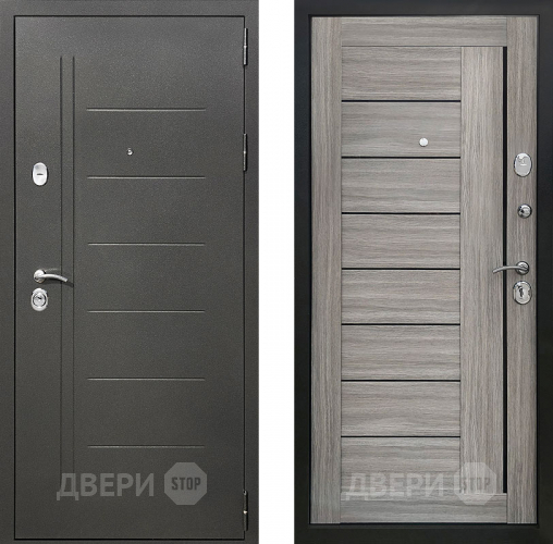 Входная металлическая Дверь Престиж Профи Дуб дымчатый в Люберцах