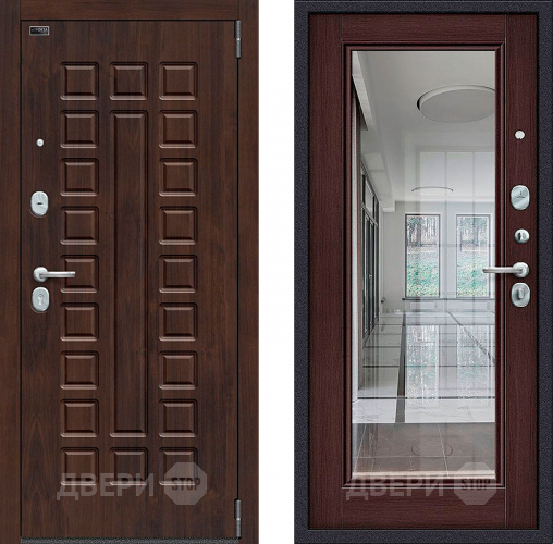 Дверь Bravo Porta S-3 51/П61 с зеркалом Венге в Люберцах