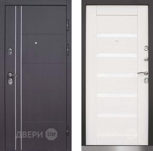 Дверь Техно 01 винорит венге/лиственница белая в Люберцах