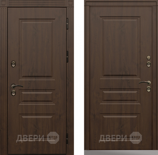 Дверь Сибирь Термо-Премиум темный дуб в Люберцах