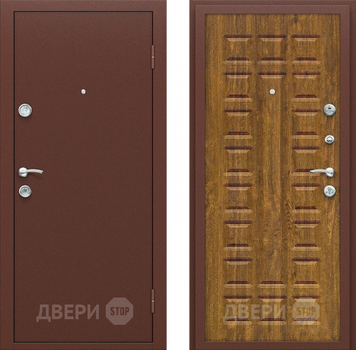 Входная металлическая Дверь СТОП ЭКО-2 Дуб Золотистый в Люберцах