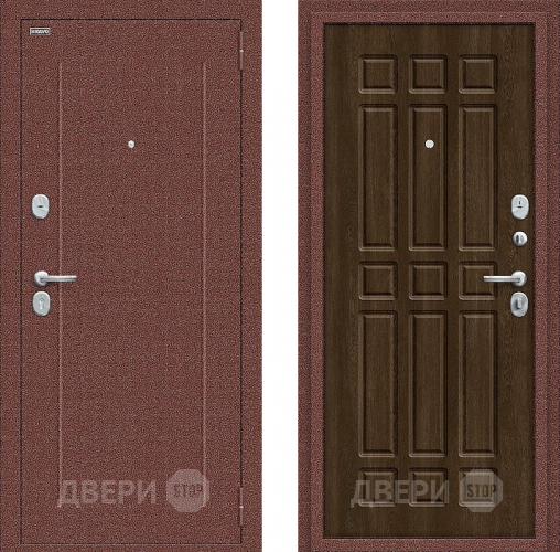 Дверь Bravo Любо Мини Антик медный/Dark Barnwood в Люберцах