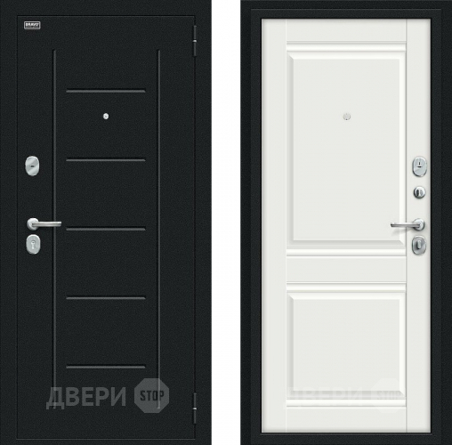 Дверь Bravo Некст Kale Букле черное/Off-white в Люберцах