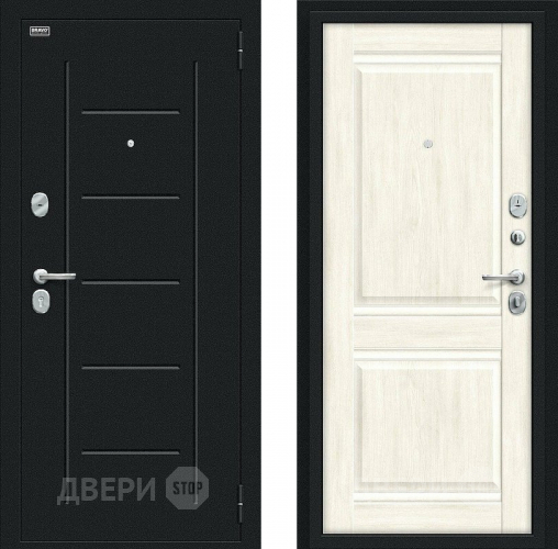 Входная металлическая Дверь Bravo Некст Kale Букле черное/Nordic Oak в Люберцах