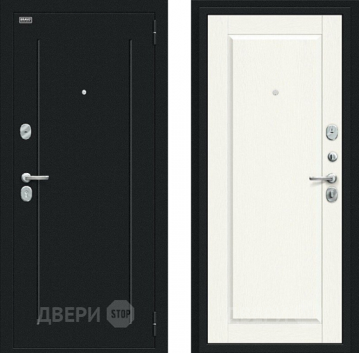 Дверь Bravo Сьют Kale Букле черное/White Wood в Люберцах