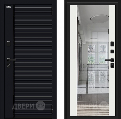 Дверь Bravo Лайнер-3 Total Black/Off-white в Люберцах