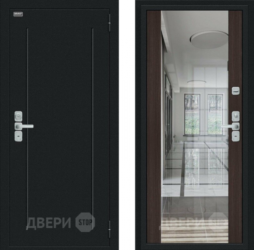 Дверь Bravo Глори Букле черное/Wenge Veralinga в Люберцах
