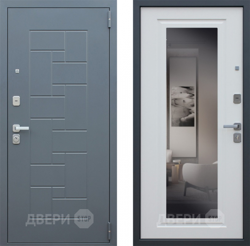 Входная металлическая Дверь АСД Арсенал с зеркалом в Люберцах