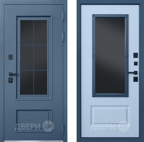 Входная металлическая Дверь АСД Терморазрыв Эльбрус с окном и английской решеткой в Люберцах