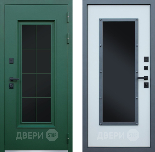 Дверь АСД Терморазрыв Олимп с окном и английской решеткой в Люберцах