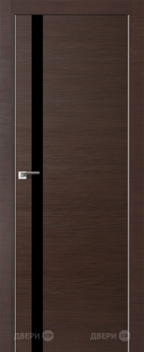 Межкомнатная дверь ProfilDoors 6Z венге кроскут (черный лак) в Люберцах