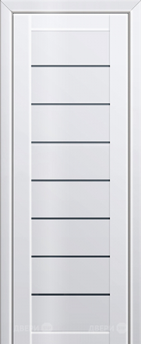 Межкомнатная дверь ProfilDoors 71L белый люкс (графит) в Люберцах