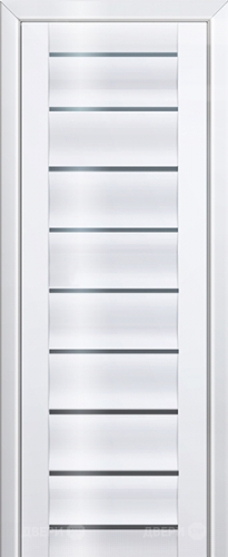 Межкомнатная дверь ProfilDoors 76L белый люкс (графит) в Люберцах