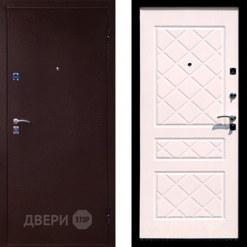 Входная металлическая Дверь СТОП ЭКО Беленый дуб в Люберцах