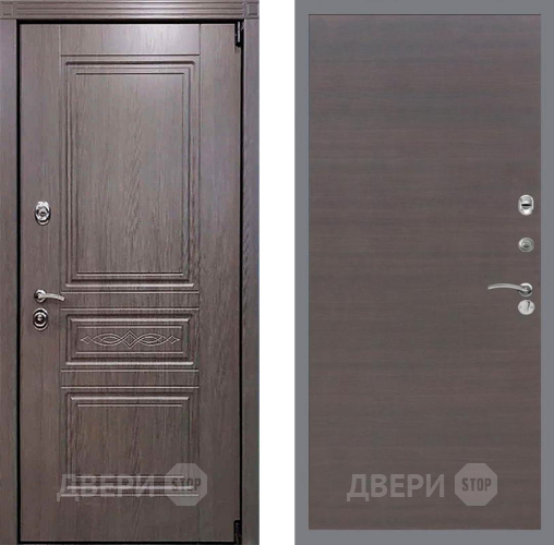 Входная металлическая Дверь Рекс (REX) Пренмиум-S GL венге поперечный в Люберцах