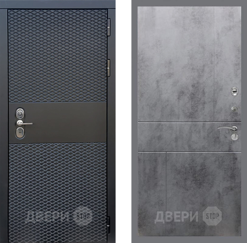 Входная металлическая Дверь Стоп БЛЭК CISA ФЛ-290 Бетон темный в Люберцах