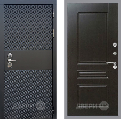 Входная металлическая Дверь Стоп БЛЭК CISA ФЛ-243 Венге в Люберцах