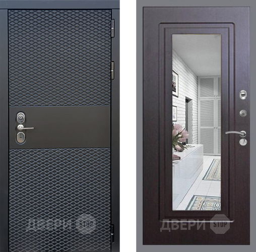 Дверь Стоп БЛЭК CISA Зеркало ФЛ-120 Венге в Люберцах