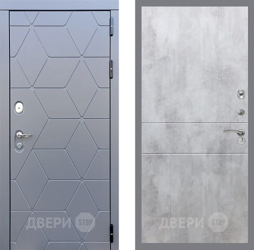 Дверь Стоп КОСМО ФЛ-290 Бетон светлый в Люберцах