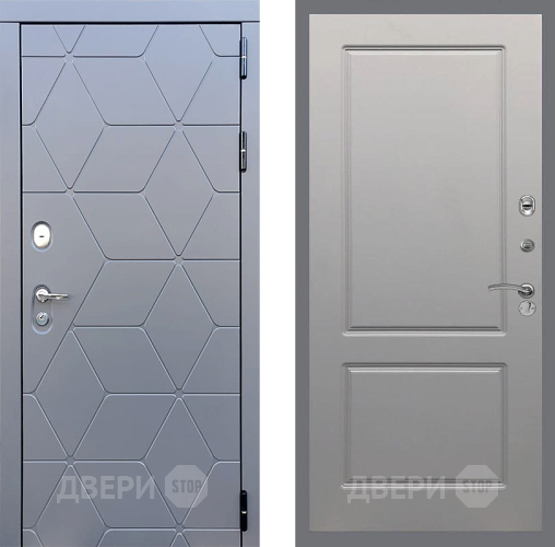 Входная металлическая Дверь Стоп КОСМО ФЛ-117 Грей софт в Люберцах