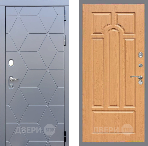 Входная металлическая Дверь Стоп КОСМО ФЛ-58 Дуб в Люберцах
