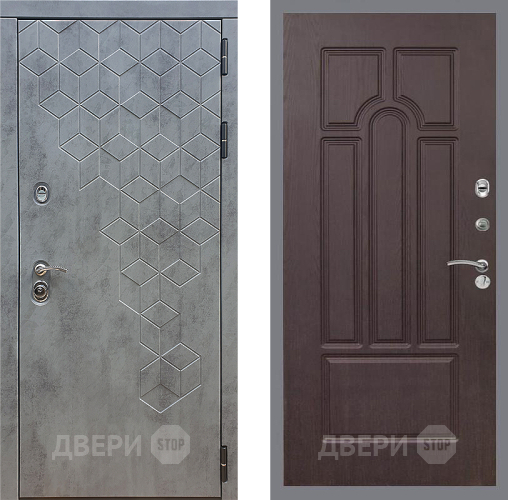Входная металлическая Дверь Стоп БЕТОН ФЛ-58 Венге в Люберцах