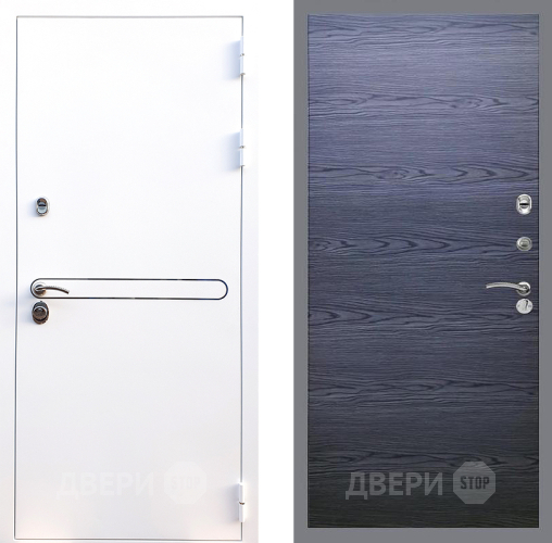 Дверь Стоп Лайн Вайт Гладкая Дуб тангенальный черный в Люберцах
