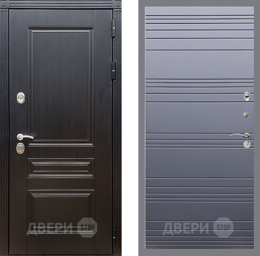 Дверь Стоп МЕГАПОЛИС Лайн Силк титан в Люберцах