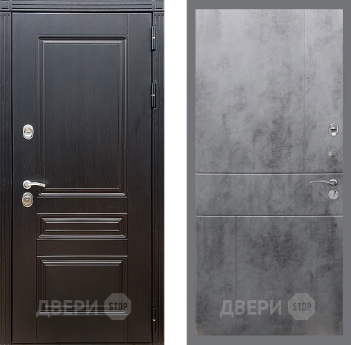 Дверь Стоп МЕГАПОЛИС ФЛ-290 Бетон темный в Люберцах