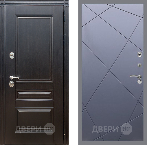 Входная металлическая Дверь Стоп МЕГАПОЛИС ФЛ-291 Силк титан в Люберцах