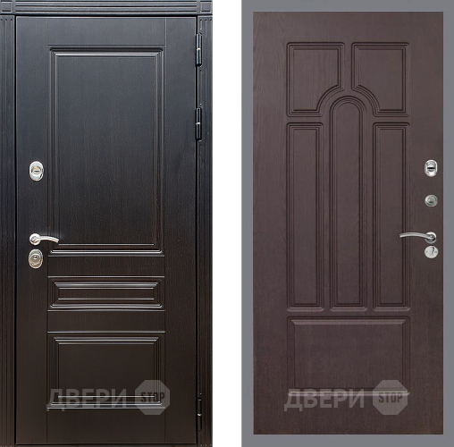 Входная металлическая Дверь Стоп МЕГАПОЛИС ФЛ-58 Венге в Люберцах