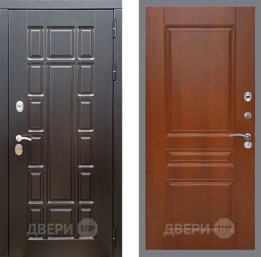 Входная металлическая Дверь Стоп НЬЮ ЙОРК ФЛ-243 Итальянский орех в Люберцах