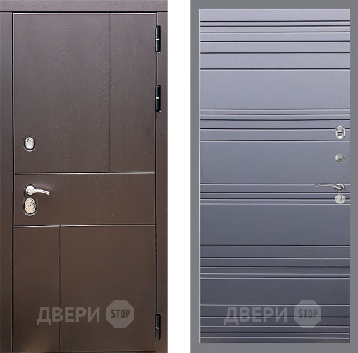 Дверь Стоп УРБАН Лайн Силк титан в Люберцах