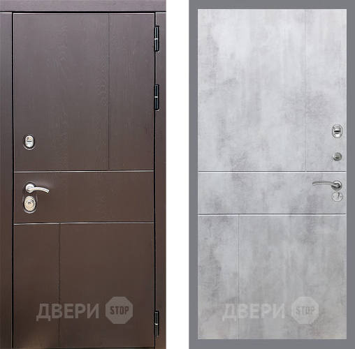 Входная металлическая Дверь Стоп УРБАН ФЛ-290 Бетон светлый в Люберцах