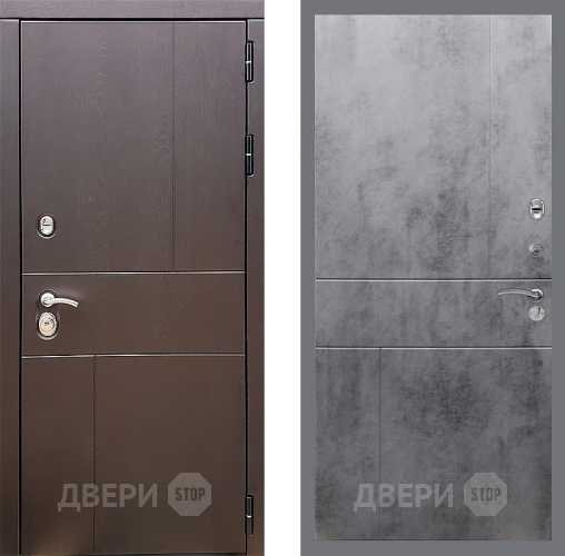 Дверь Стоп УРБАН ФЛ-290 Бетон темный в Люберцах