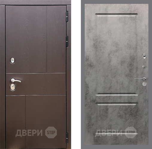 Дверь Стоп УРБАН ФЛ-117 Бетон темный в Люберцах