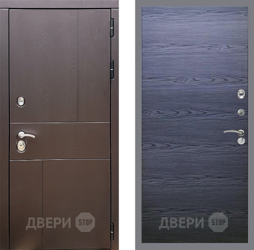 Дверь Стоп УРБАН Гладкая Дуб тангенальный черный в Люберцах