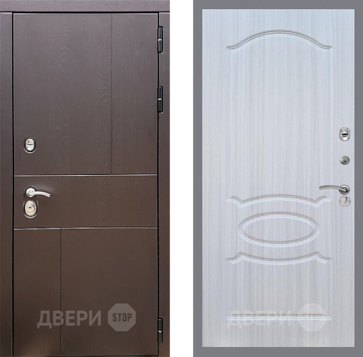 Входная металлическая Дверь Стоп УРБАН ФЛ-128 Сандал белый в Люберцах